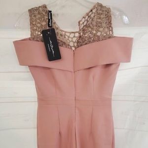 NWT Women One Piece Jumpsuit Size 36- light pink